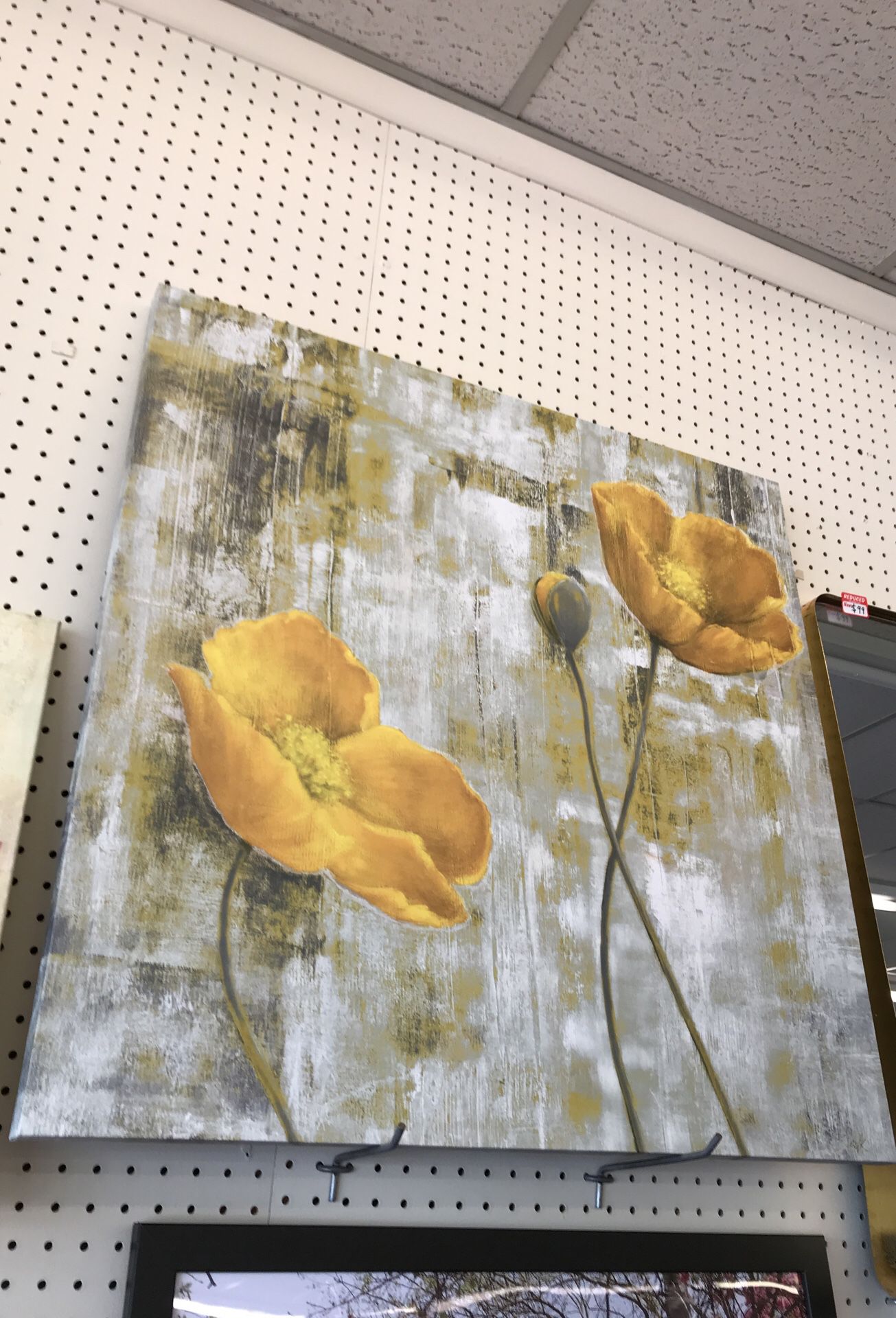 New Art Printing on Canvas “I asked yellow flower by Jonah Aemr”