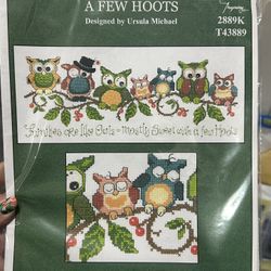 Owl Cross Stitch Kit 