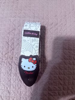Fender x Hello Kitty guitar strap