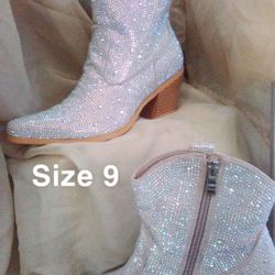 Rhinestone Boots