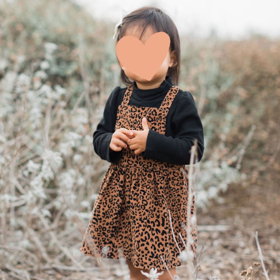 BABY GAP Corduroy Leopard Print Jumper Dress 18-24 months