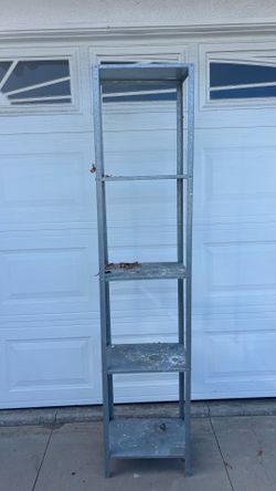 Galvanized metal ikea shelf