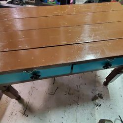 Antique Desk With Matching Chairs