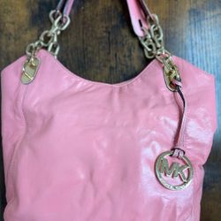 Michael Kors pink leather shoulder bag (Willing to negotiate within reason)