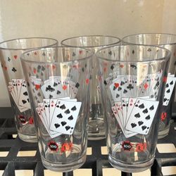 Poker Card Glasses