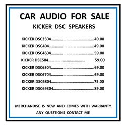 Kicker DSC speakers