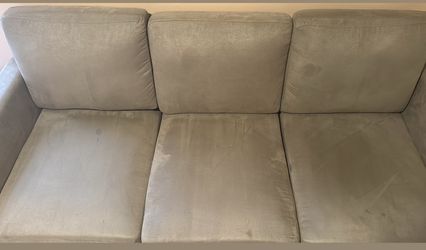 Olive green sofa