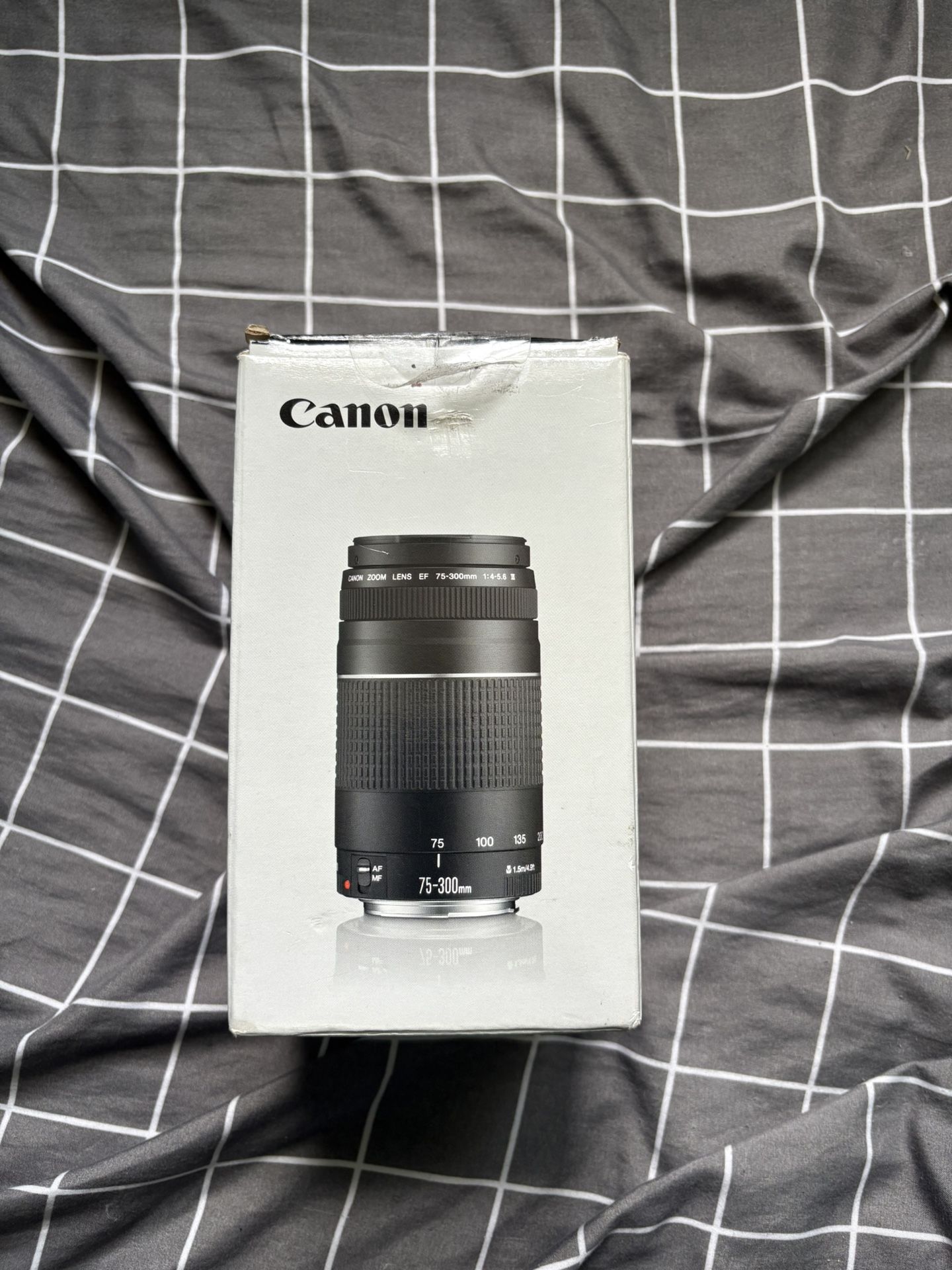 Canon EF 75-300mm f/4-5.6 III Telephoto Zoom Lens Black