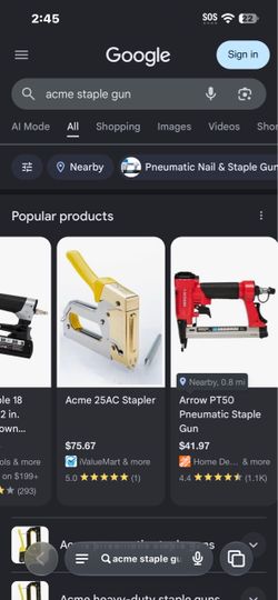Acme staple gun model 75A
