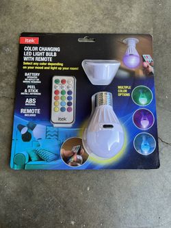 Color Changing Led Light Bulb With Remote