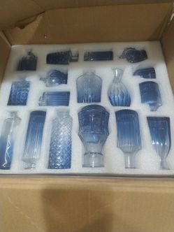 Mini Decorative Cobalt Blue  gradient Vases