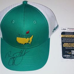 BRYSON DECHAMBEAU STAR GOLFER SIGNED AUTOGRAPHED MASTERS GOLF HAT JSA COA RARE!