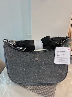 New lululemon City Essentials Small Shoulder Bag 3L *Glitter- Dark Silver