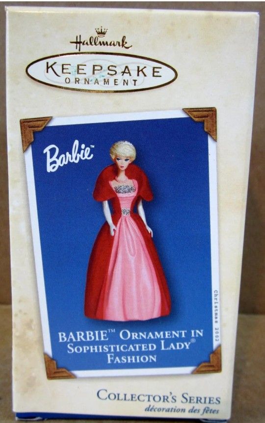  Sophisticated Barbie Collectible Hallmark Ornament -2002