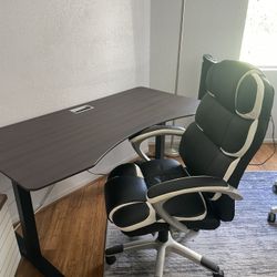 Electric Standing Office Desk And Chair 