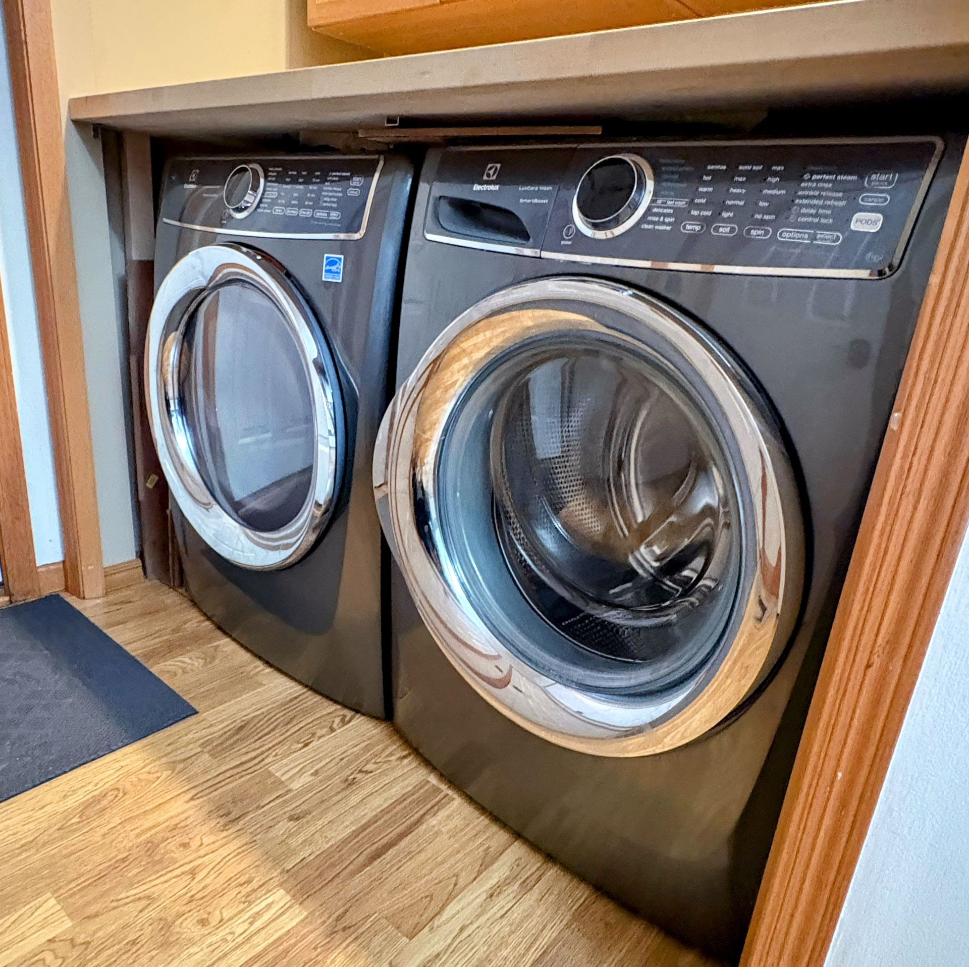 Washer,  Gas dryer and fridge 