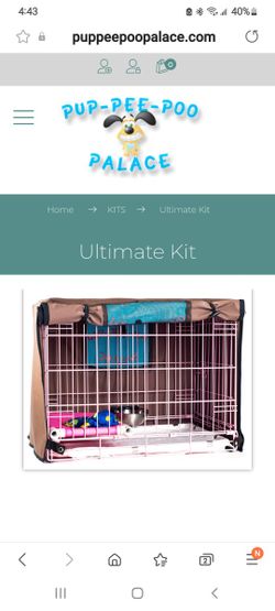 Puppy palace crate online