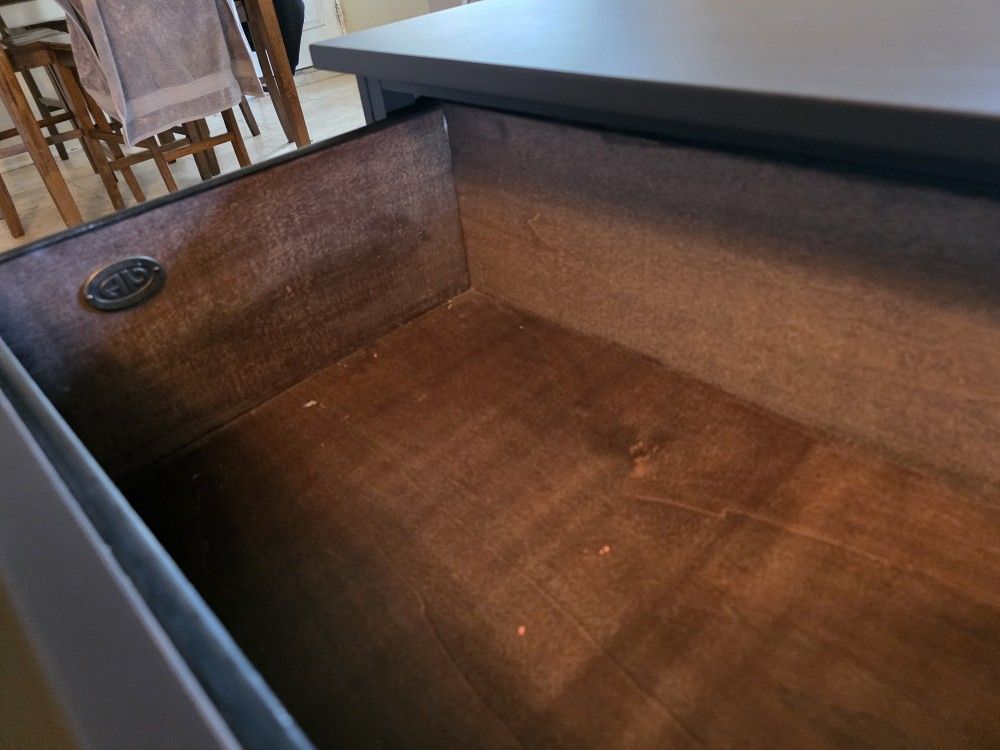 Solid Wood Dresser Matte Black