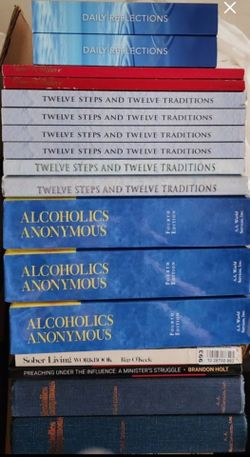 Alcoholics Anonymous Books, see 7 pics, $10 - $15 each