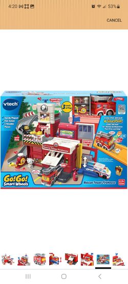 VTech Go! Go! Smart Wheels Rescue Tower Firehouse