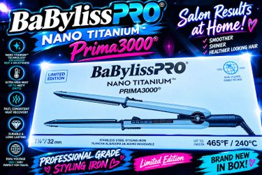 BaBylissPRO Nano Titanium Prima3000 Flat Iron