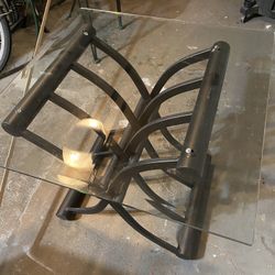Free Side Table With Glass Top 
