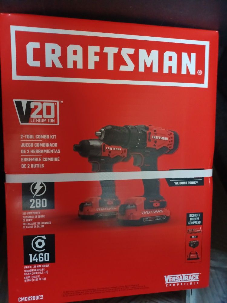 Brand New Craftsman Impact & Drill 2 Batteries And Charger