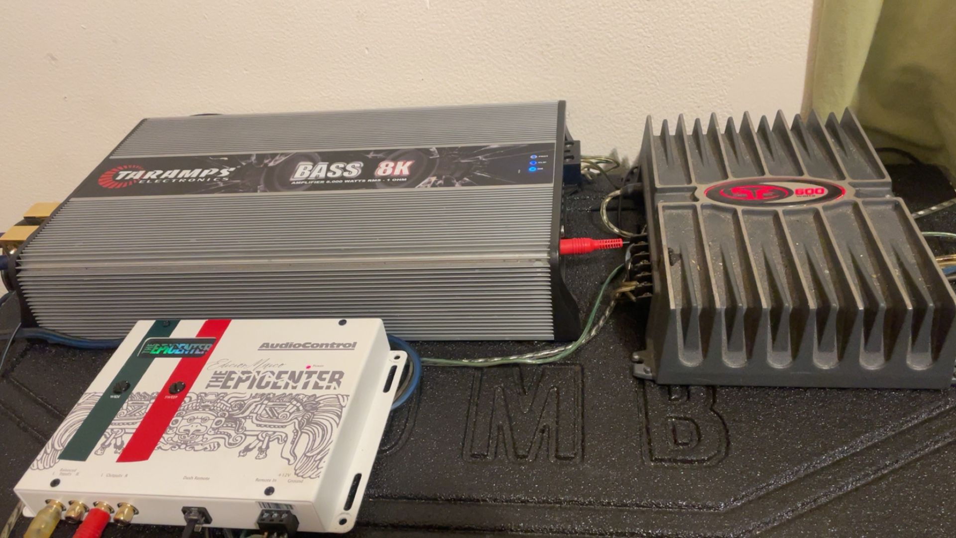 Taramps 8k, mexico edition epicenter, rockford fosgate amp