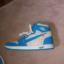 Sz 11 - Jordan 1 Retro OG x Off-White High UNC - Pre Owned - 