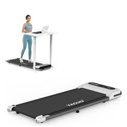 Yagud Treadmill, Under Desk Walking Pad for Home and Office, Running Machine with Remote Control and LED Display