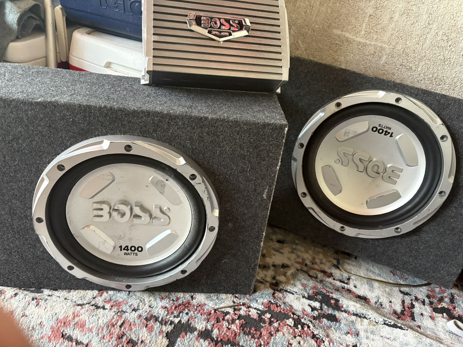 Boss 1400w 12in Subwoofer And Amplifier