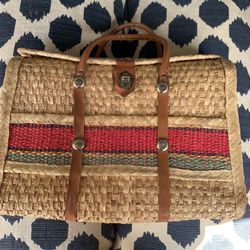 Vintage Weaved Wicker Purse