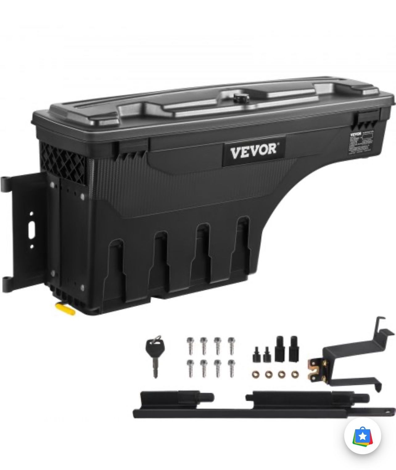 Truck Bed Storage Box, Lockable Lid