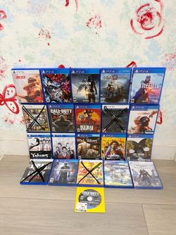 Playstation 5 Games And PlayStation 4 Games ( Used , Tested Working )  Read Description)