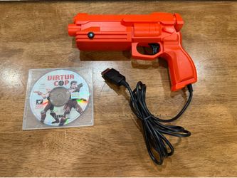 Stunner Gun For Sega Saturn Orange Light Gun MK-80113 W/ Virtua Cop