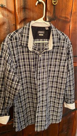 Van Heusen designer extra large original classics a long sleeve checkered dress shirt