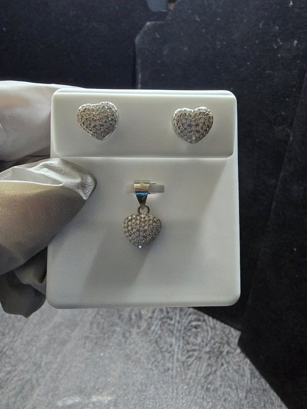 925 Silver Moissanite Diamond Earrings