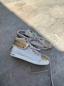 Michael Kors Gold high tops shoes