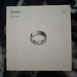 Oura Ring 4 | Silver, Size 10