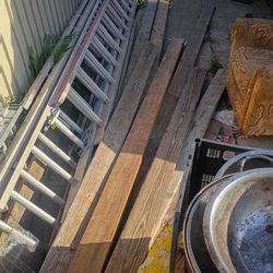 Wener Extension Ladder And Planks