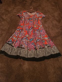 Light Dress - Scarlett with colorful flowers