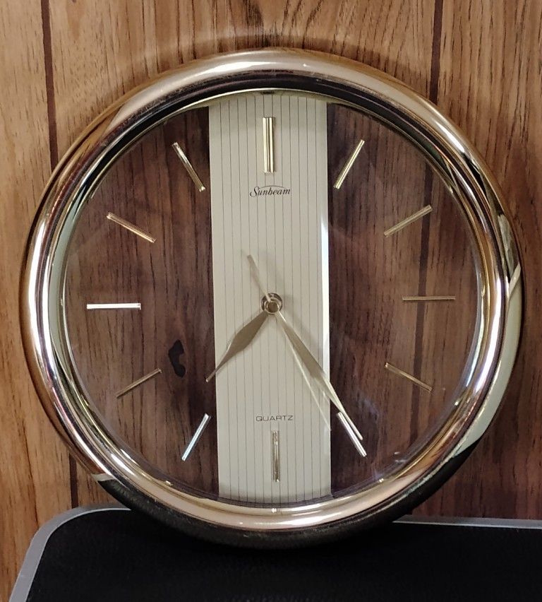 Vintage Sunbeam Wall Clock/Sharp Wall Clock
