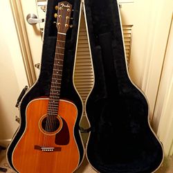 Acoustic Guitar Vintage Fender Dreadnought GA 40 