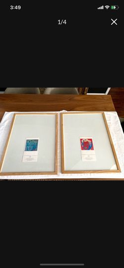 Andy Warhol Vintage cards Framed.