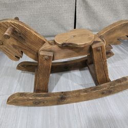 Hand Made Wooden Rocking Horse