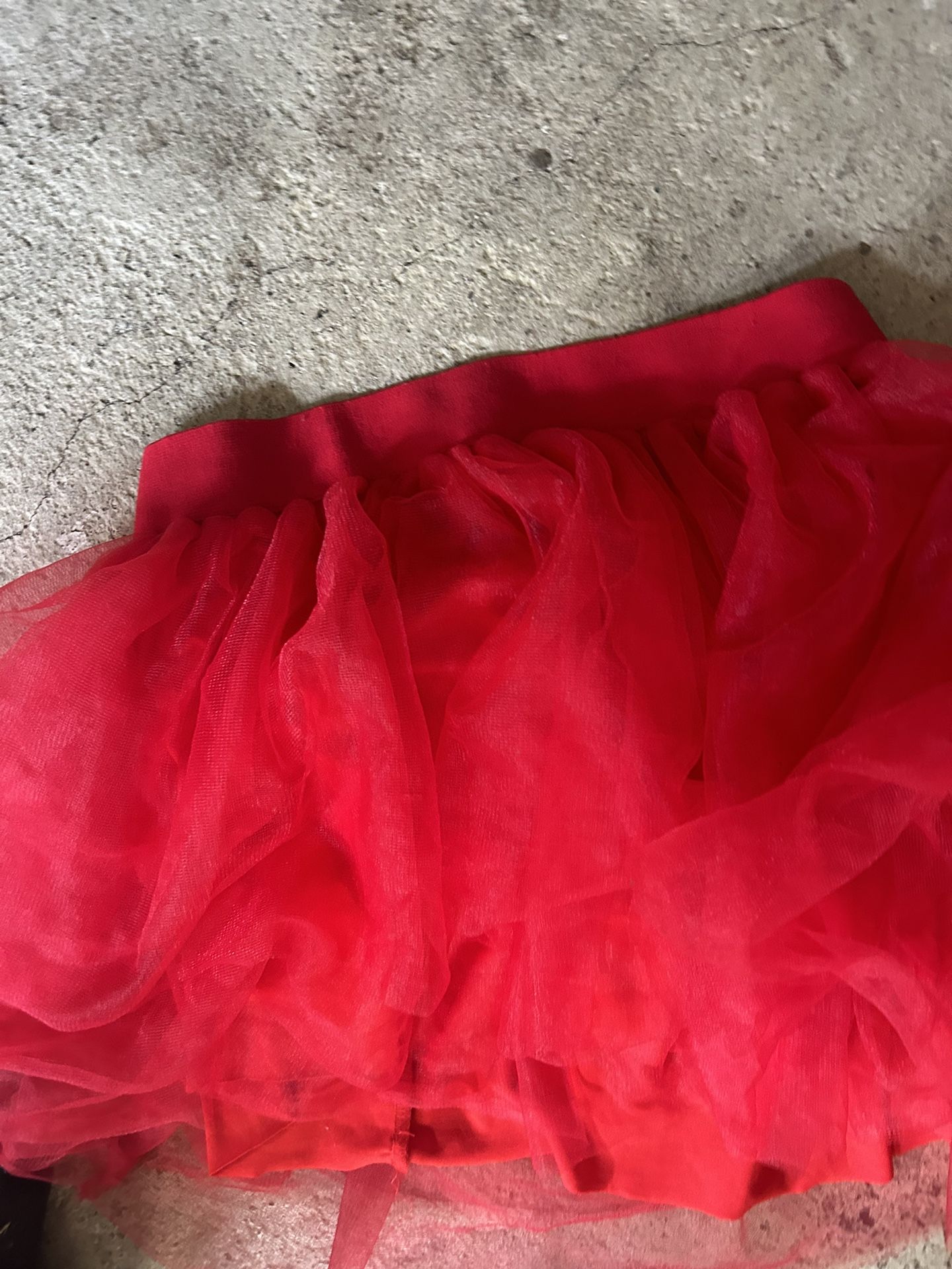 Red Skirt Puffy