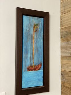 Boat picture NOT A PRINT, Done By A Puerto Rican  Artist 