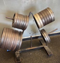 Olympic weights 45s 35s 25s and 10s