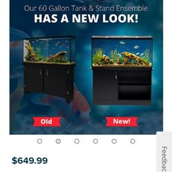 60 Gallon Fish Tank. Marine Land