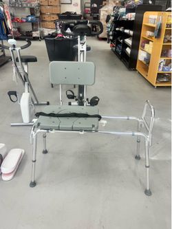 Heavy Duty Transfer Bench with Cut-Out Seat